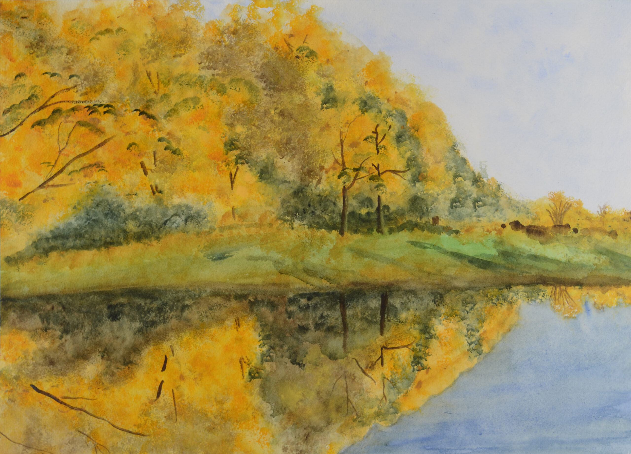 On-Reflection_Watercolor_12x16_November-2020-scaled