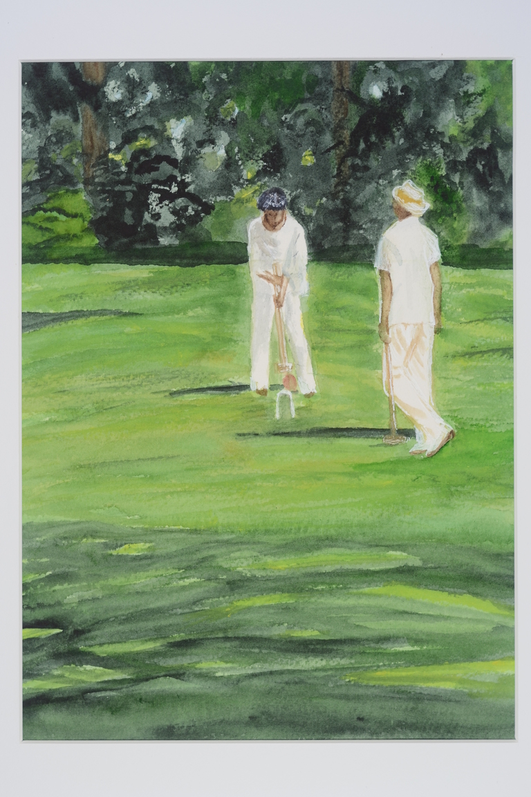 Croquet Season_9x12_watercolor_2018_$400